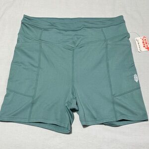 FP Movement by Free People Teal Bike Shorts